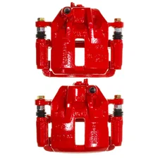 Front RED CALIPER PAIR W/BRKT for Hyundai Elantra image 4