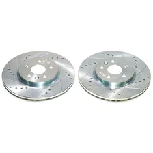 Front DRILLEDSLOTTED ROTOR PAIR for Chevrolet Trax image 2