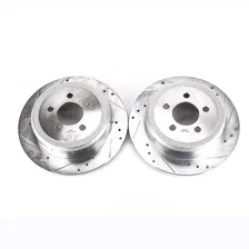 Rear DRILLEDSLOTTED ROTOR PAIR image 2