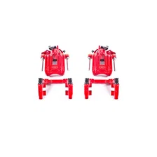 Rear RED CALIPER PAIR W/BRKT image 2