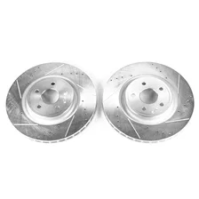 Front DRILLEDSLOTTED ROTOR PAIR image 2