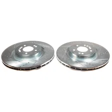 Front DRILLEDSLOTTED ROTOR PAIR image 2