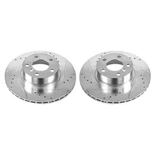 Rear DRILLEDSLOTTED ROTOR PAIR for BMW image 2
