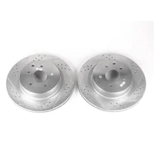 Rear DRILLEDSLOTTED ROTOR PAIR image 2
