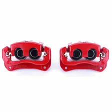 Front RED CALIPER PAIR W/BRKT image 2