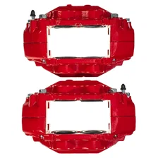 Front RED CALIPER PAIR W/O BRKT for Toyota image 4