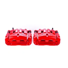 Front RED CALIPER PAIR W/BRKT for Jeep Cherokee image 2