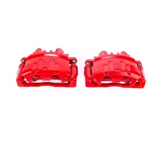 Front RED CALIPER PAIR W/BRKT for Cadillac image 2