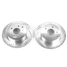 Rear DRILLEDSLOTTED ROTOR PAIR image 2