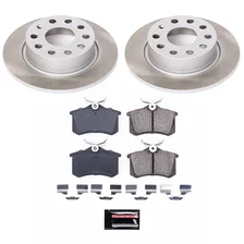 Rear SEMI-COATED ROTOR KIT for Volkswagen image 1