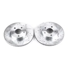 Front DRILLEDSLOTTED ROTOR PAIR image 2