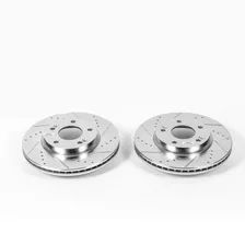 Front DRILLEDSLOTTED ROTOR PAIR image 2