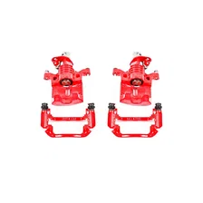 Rear RED CALIPER PAIR W/BRKT image 2