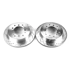 Rear DRILLEDSLOTTED ROTOR PAIR image 2