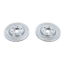 Front DRILLEDSLOTTED ROTOR PAIR image 2