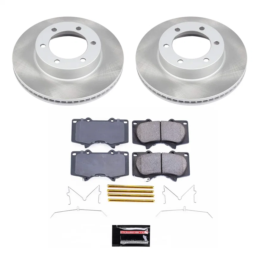 Front SEMI-COATED ROTOR KIT for Toyota