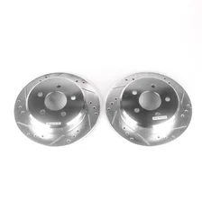 Rear DRILLEDSLOTTED ROTOR PAIR image 2