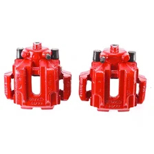 Rear RED CALIPER PAIR W/BRKT for BMW image 2