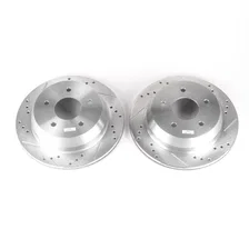Rear DRILLEDSLOTTED ROTOR PAIR image 2