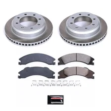 Rear SEMI-COATED ROTOR KIT for Ford image 1