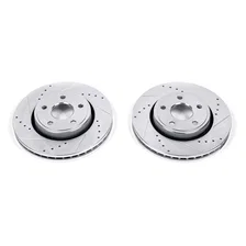 Front DRILLEDSLOTTED ROTOR PAIR image 2