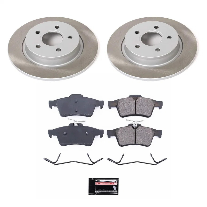 Rear SEMI-COATED ROTOR KIT for Volvo S40