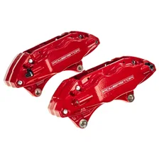 Front RED CALIPER PAIR W/O BRKT for Subaru image 6