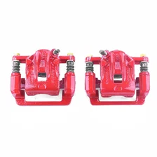 Rear RED CALIPER PAIR W/BRKT image 2