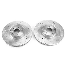 Front DRILLEDSLOTTED ROTOR PAIR image 2