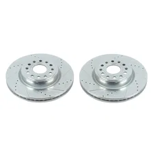 Front DRILLEDSLOTTED ROTOR PAIR for Ram 1500 image 2
