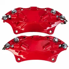 Front RED CALIPER PAIR W/O BRKT for Ford Mustang image 3