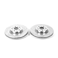 Front DRILLEDSLOTTED ROTOR PAIR image 2