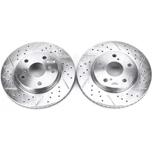 Front DRILLEDSLOTTED ROTOR PAIR image 2