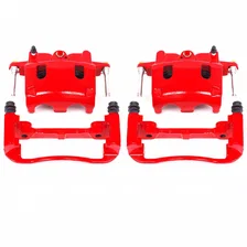 Front RED CALIPER PAIR W/BRKT image 2