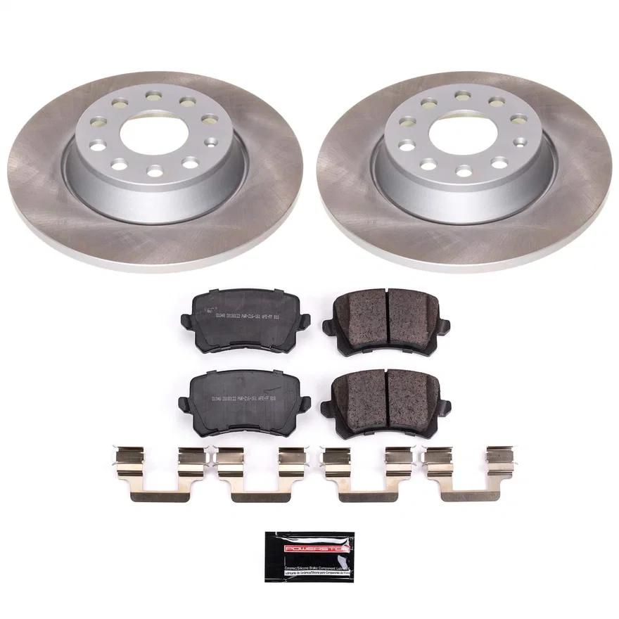 Rear SEMI-COATED ROTOR KIT for Volkswagen Passat