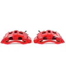 Rear RED CALIPER PAIR W/BRKT for Ford image 2