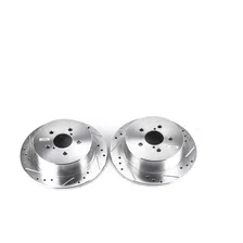 Rear DRILLEDSLOTTED ROTOR PAIR for Subaru image 2