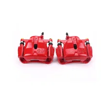 Front RED CALIPER PAIR W/BRKT image 2
