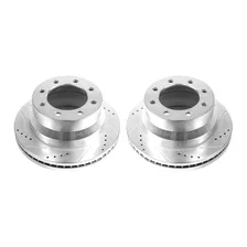 Rear DRILLEDSLOTTED ROTOR PAIR image 2