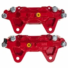 Front RED CALIPER PAIR W/O BRKT image 3
