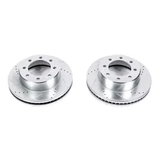 Front DRILLEDSLOTTED ROTOR PAIR image 2