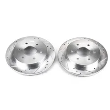 Rear DRILLEDSLOTTED ROTOR PAIR image 2