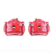 Front RED CALIPER PAIR W/BRKT image 2