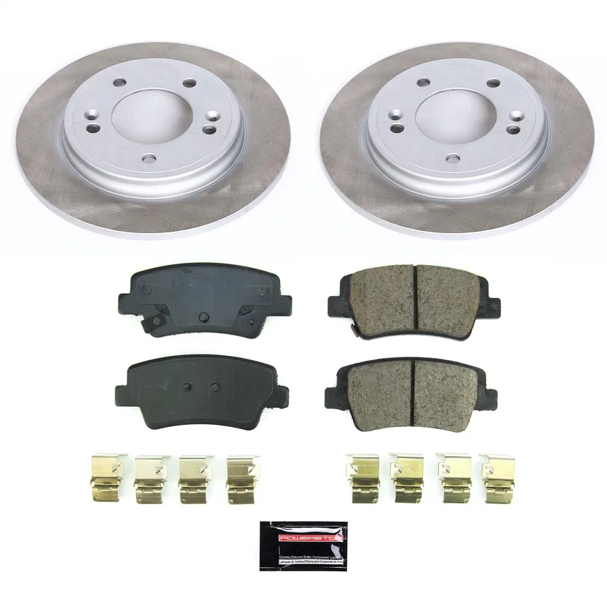 Rear SEMI-COATED ROTOR KIT for Hyundai Elantra