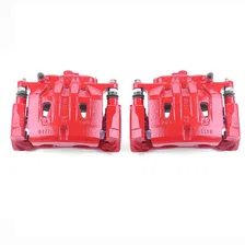 Front RED CALIPER PAIR W/BRKT image 2