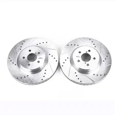 Front DRILLEDSLOTTED ROTOR PAIR for Subaru image 2