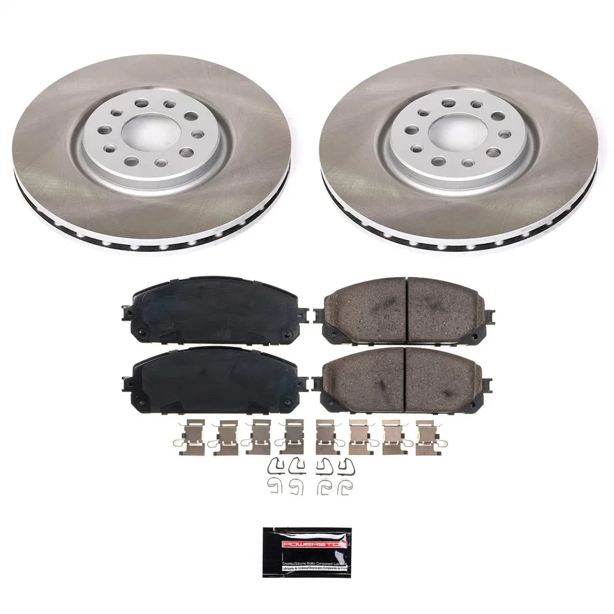 Front SEMI-COATED ROTOR KIT for Jeep Cherokee