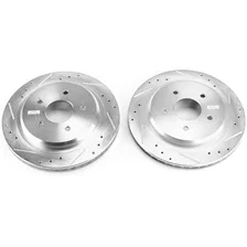 Rear DRILLEDSLOTTED ROTOR PAIR image 2
