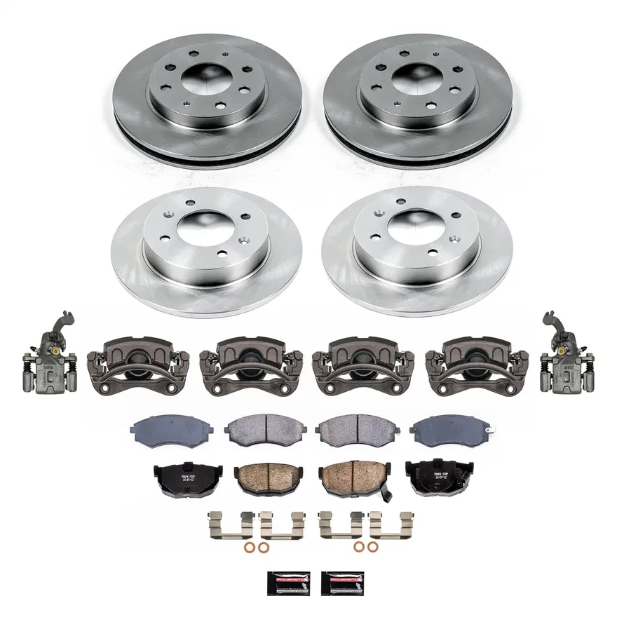 PowerStop KCOE2778A, Front and Rear AUTOSPECIALTY KIT W/CALS for Hyundai Elantra