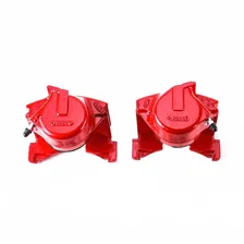 Front RED CALIPER PAIR W/O BRKT for Ford image 2